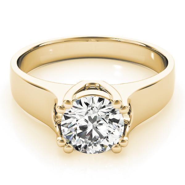 1/2 ct tw Solitaire Engagement Ring F VS GIA Center