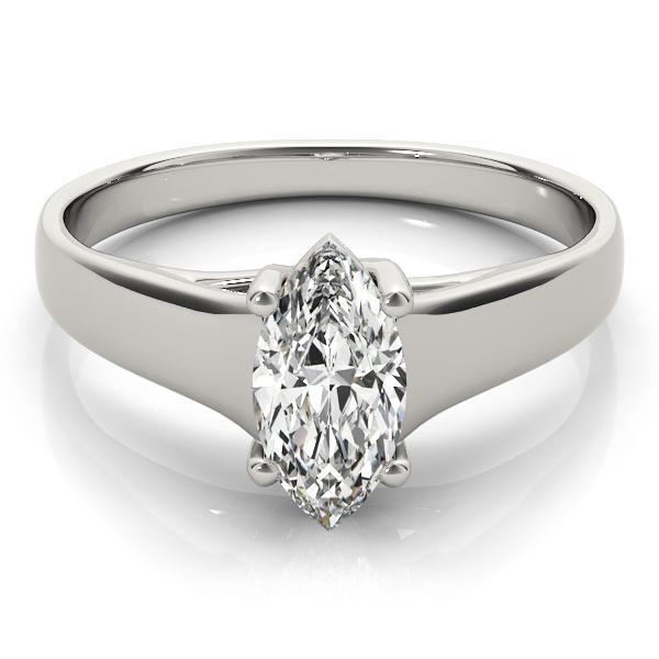 3/8 ct tw Solitaire Engagement Ring F VS GIA Center