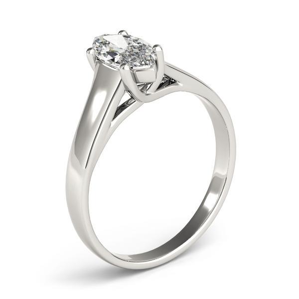 3/8 ct tw Solitaire Engagement Ring F VS GIA Center