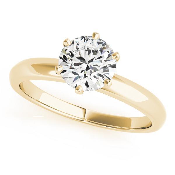 1/2 ct tw Solitaire Engagement Ring F VS GIA Center