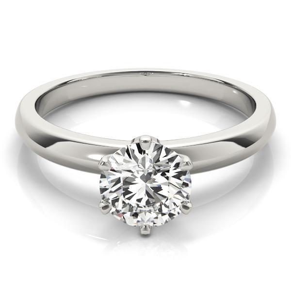 1/2 ct tw Solitaire Engagement Ring F VS GIA Center