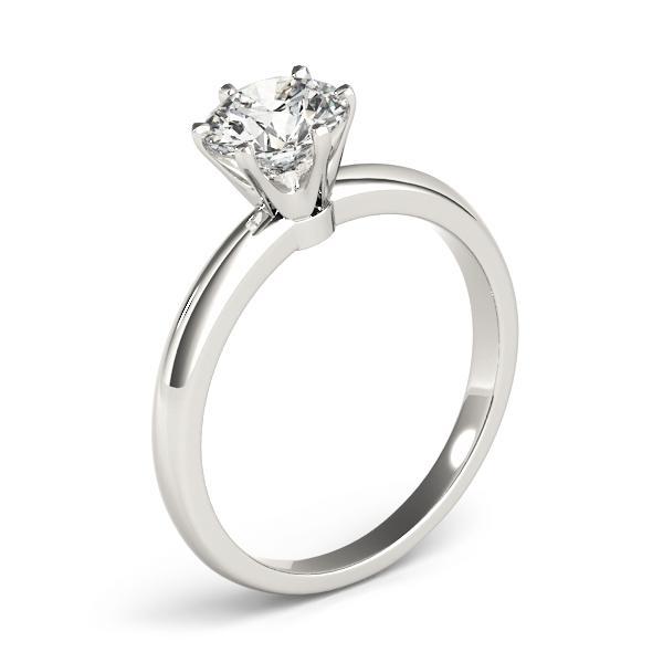 1/2 ct tw Solitaire Engagement Ring F VS GIA Center