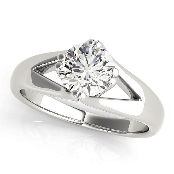 1/2 ct tw Solitaire Engagement Ring F VS GIA Center