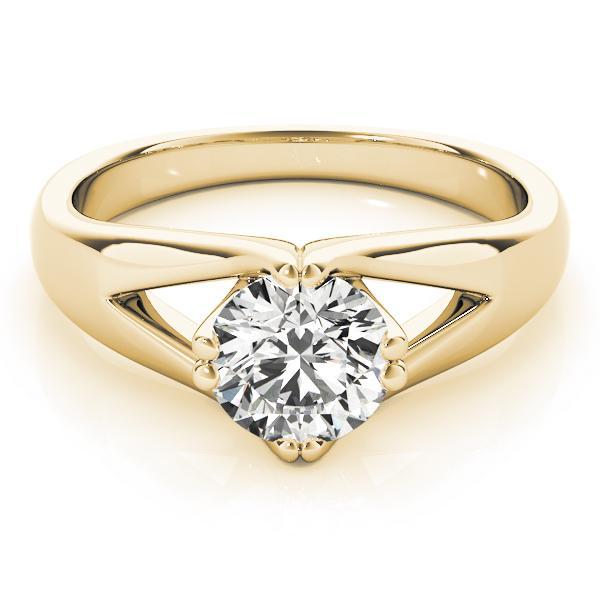 1/2 ct tw Solitaire Engagement Ring F VS GIA Center