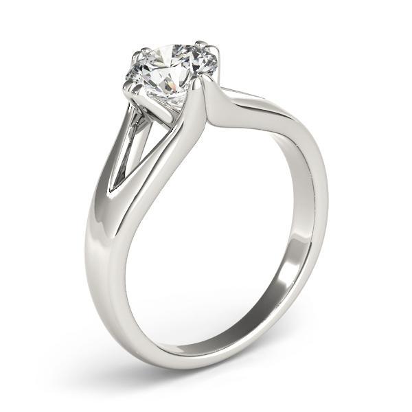 1/2 ct tw Solitaire Engagement Ring F VS GIA Center