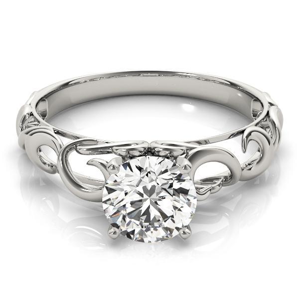 1/2 ct Solitaire Engagement Ring F VS GIA Center