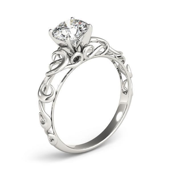 1/2 ct Solitaire Engagement Ring F VS GIA Center