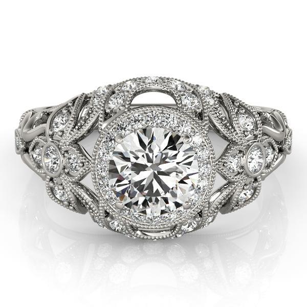 1 1/5 ct tw Antique Style Engagement Ring F VS GIA Center