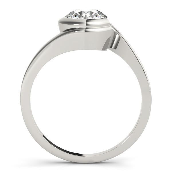 1/2 ct tw Solitaire Engagement Ring F VS GIA Center