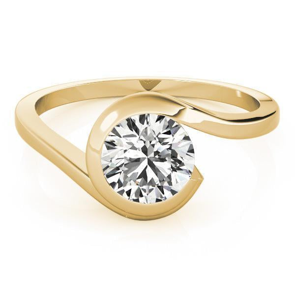 1/2 ct tw Solitaire Engagement Ring F VS GIA Center