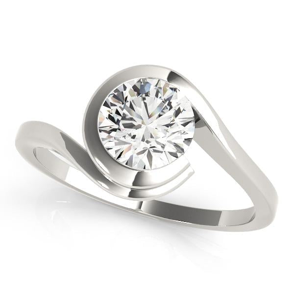 1/2 ct tw Solitaire Engagement Ring F VS GIA Center