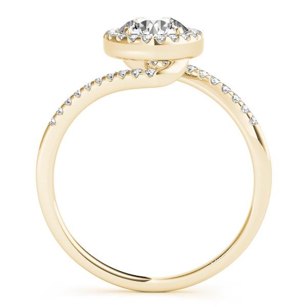 3/4 ct tw Bypass Engagement Ring F VS Diamonds GIA Center