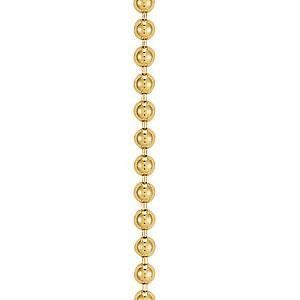 14k Gold High Polish 16 Inch 1.2mm Bead Chain. Aprox. Gold Weight: 2.19 grams