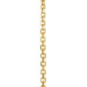 14k Gold High Polish 16 Inch 1mm Cable Chain. Aprox. Gold Weight: 1.33 grams