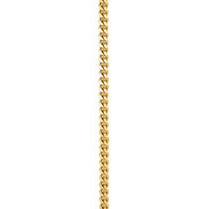 14k Gold High Polish 20 Inch .7mm Curb Chain. Aprox. Gold Weight: 1.02 grams