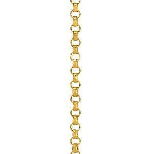 14k Gold High Polish 16 Inch 1.1mm Rolo (Solid) Chain. Aprox. Gold Weight: 2.48 grams