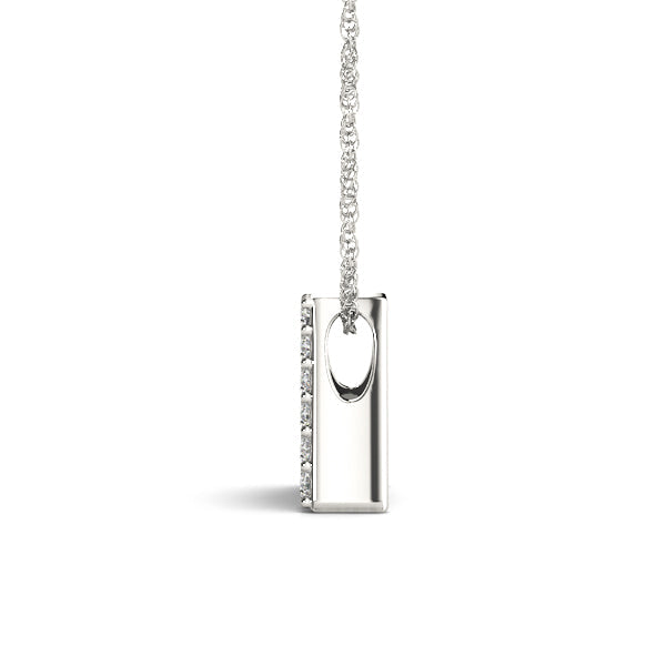 1/15 ct tw Petite Diamond Initial Pendant with VS Clarity Diamonds