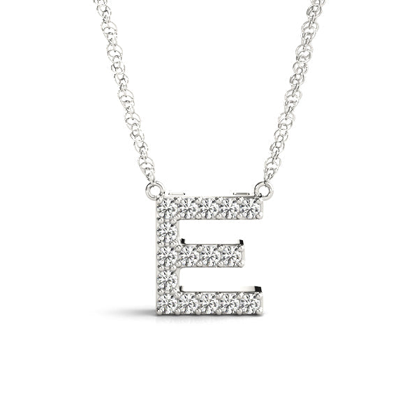 1/15 ct tw Petite Diamond Initial Pendant with VS Clarity Diamonds