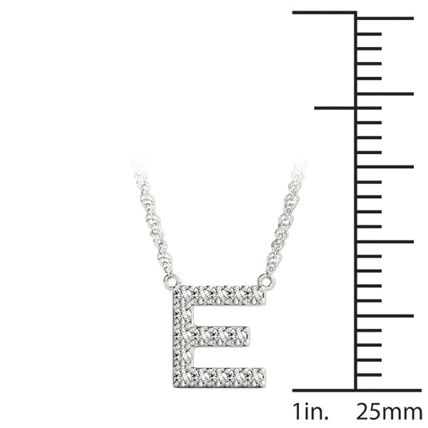 1/15 ct tw Petite Diamond Initial Pendant with VS Clarity Diamonds