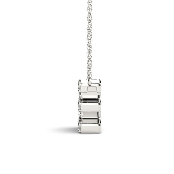 1/15 ct tw Petite Diamond Initial Pendant with VS Clarity Diamonds