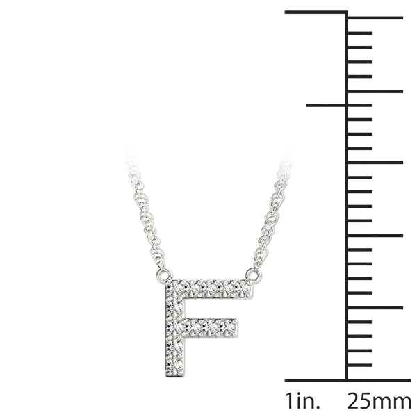 1/20 ct tw Petite Diamond Initial Pendant with VS Clarity Diamonds