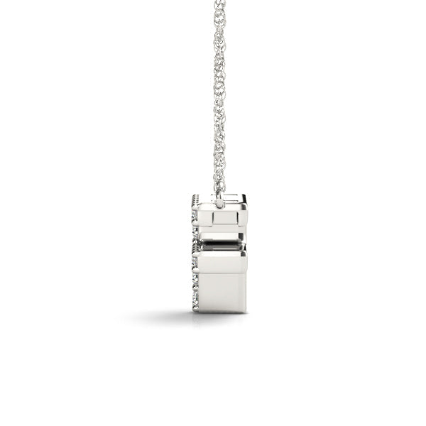 1/20 ct tw Petite Diamond Initial Pendant with VS Clarity Diamonds