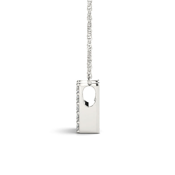 1/20 ct tw Petite Diamond Initial Pendant with VS Clarity Diamonds