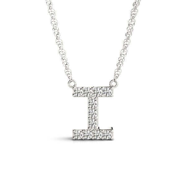 1/20 ct tw Petite Diamond Initial Pendant with VS Clarity Diamonds