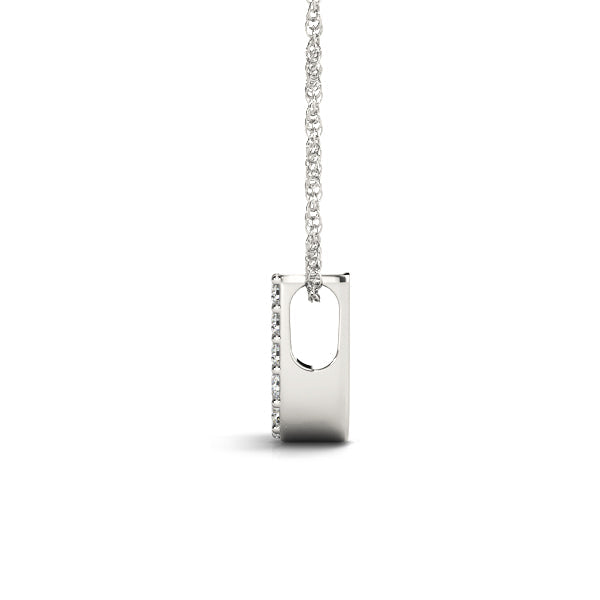 1/20 ct tw Petite Diamond Initial Pendant with VS Clarity Diamonds