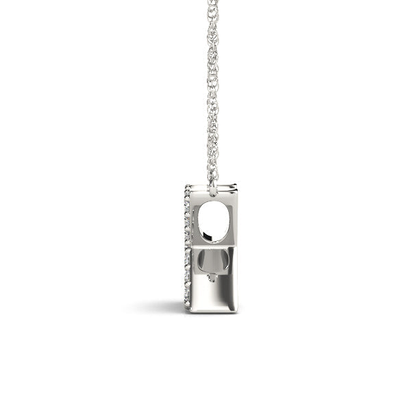 1/20 ct tw Petite Diamond Initial Pendant with VS Clarity Diamonds