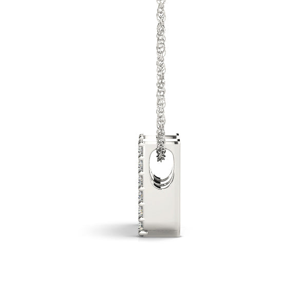 1/10 ct tw Petite Diamond Initial Pendant with VS Clarity Diamonds