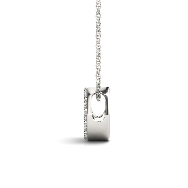 1/20 ct tw Petite Diamond Initial Pendant with VS Clarity Diamonds