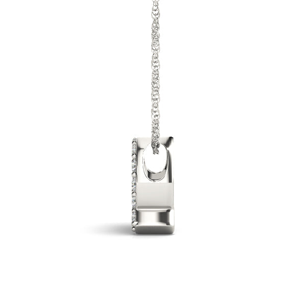 1/15 ct tw Petite Diamond Initial Pendant with VS Clarity Diamonds