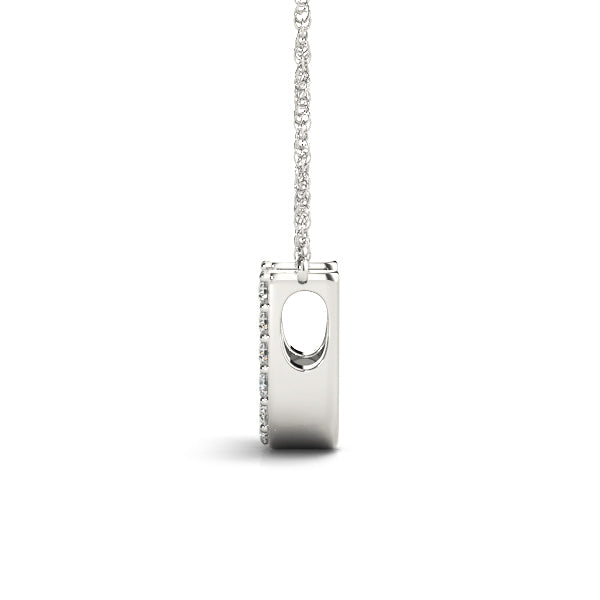 1/15 ct tw Petite Diamond Initial Pendant with VS Clarity Diamonds