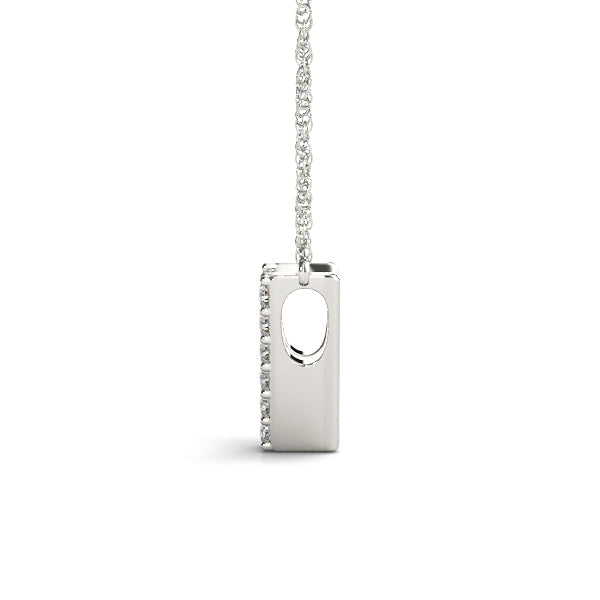 1/20 ct tw Petite Diamond Initial Pendant with VS Clarity Diamonds