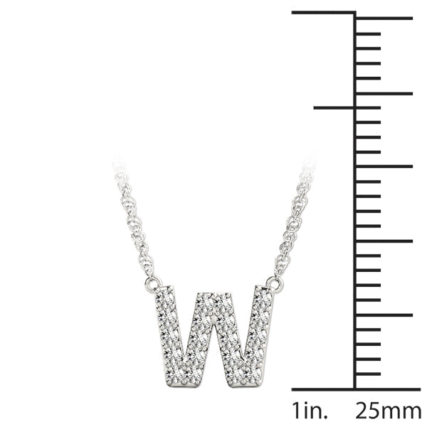 1/10 ct tw Petite Diamond Initial Pendant with VS Clarity Diamonds