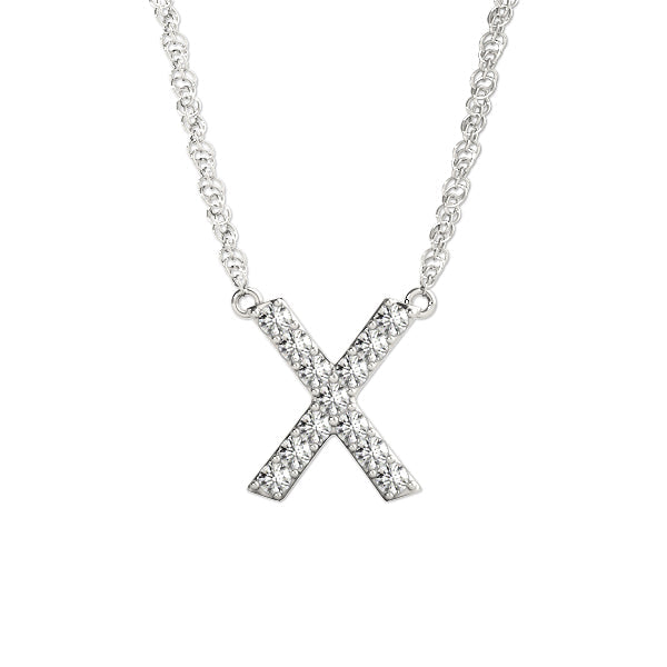 1/15 ct tw Petite Diamond Initial Pendant with VS Clarity Diamonds