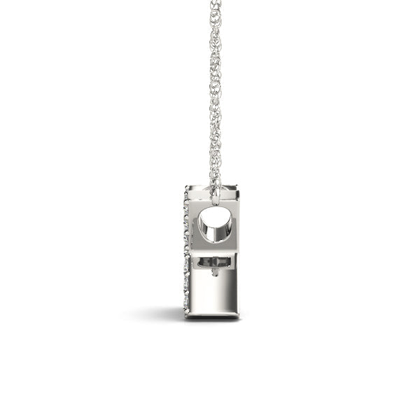 1/15 ct tw Petite Diamond Initial Pendant with VS Clarity Diamonds